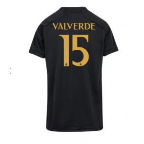 Real Madrid Federico Valverde #15 Tredje Tröja Kvinnor 2023-24 Kortärmad
